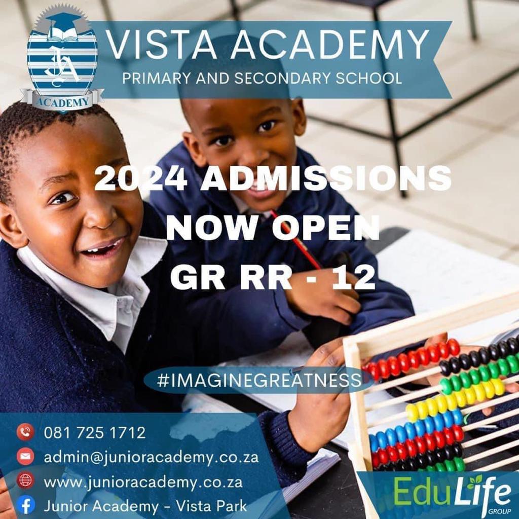 2024 Vista Academy Admissions Open EduLife Group